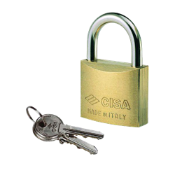 CISA 22010 MK Open Shackle Brass Padlock