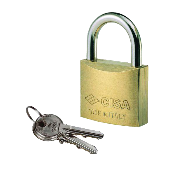 CISA 22010 MK Open Shackle Brass Padlock