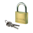 CISA 22010 MK Open Shackle Brass Padlock