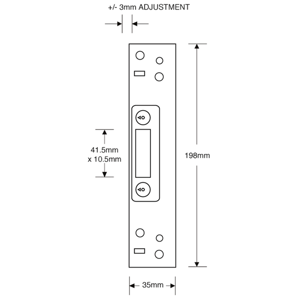 ASEC Universal Modular Repair Lock Keep - Hook
