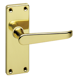 ASEC URBAN Classic Victorian Short Latch Lever on Plate Door Furniture