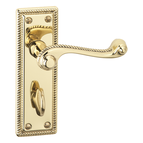 ASEC URBAN Classic Georgian Bathroom Lever on Plate Door Furniture