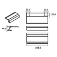 ASEC Pair Of Aluminium Push Pad Handles