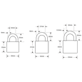 ASEC MK Open Shackle Brass Padlock