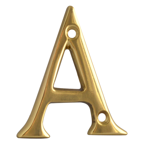 ASEC Metal Letters - 50mm PB `A`