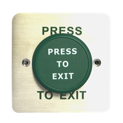 ASEC Large Green Press To Exit Dome Button