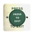 ASEC Large Green Press To Exit Dome Button