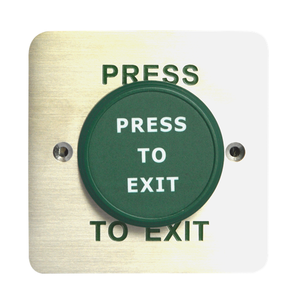 ASEC Large Green Press To Exit Dome Button