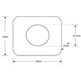 ASEC Large Green Press To Exit Dome Button