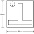 HENDERSON 002039 Flush Merlin Garage Door Lock