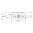 STEEL-LINE SLINE0010Inline Steel Roller Door Lock