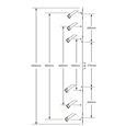 CHAMELEON Adaptable Window Espag Rod - 13mm Faceplate