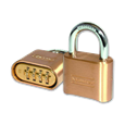 MASTER LOCK 175 Brass Open Shackle Combination Padlock