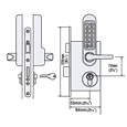 CODELOCKS CL520 Series Digital Lock With Mortice Lock