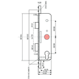 FULLEX Lever Operated Latch & Deadbolt Split Spindle Old Style - Centre Case