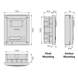 VIDEX 4K Video 1 Way Intercom Kit