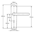 UNION C-Series B-3K70F-R Lever Furniture