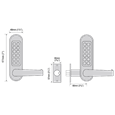 CODELOCKS CL510BB Back To Back Digital Lock