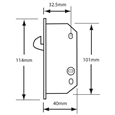 ADAMS RITE 5015 Deadlock To Suit Patio Doors