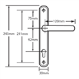 FAB & FIX Balmoral 92PZ Lever/Lever UPVC Furniture