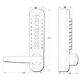 LOCKEY Super 8 Narrow Style Digital Lock