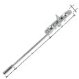 ALPRO 300mm Flush Bolt C/W Guide