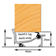 EXITEX Macclex 25mm Clearance Threshold Door Sill