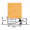 EXITEX Macclex Lowline 20mm Clearance Threshold Door Sill