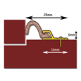 EXITEX QDS Screw Fixed Door Surround Seal