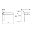 DORMAKABA PHT 01 Lever Operated Outside Access Device