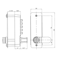 LOCKEY LC200 Mechanical Push button Cabinet lock