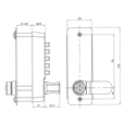 LOCKEY LC200 Mechanical Push button Cabinet lock