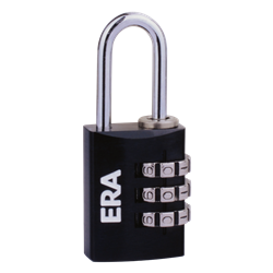 ERA Black Combination Padlock