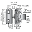 D&D Lockable Side Pull MagnaLatch Gate Latch