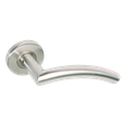 BRITON Curved Mitred Lever on Rose with Round Bar