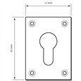 SOUBER TOOLS EE1 Front Fix Euro Escutcheon