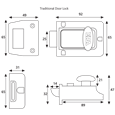 ERA 135 Non-Deadlocking Nightlatch