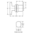 L&F 2630 Locking Mini `T` Handle