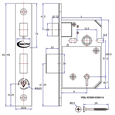 ASEC Vital BS 5 Lever Mortice Sashlock