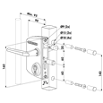 LOCINOX Surface Mounted Gate Lock