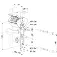 LOCINOX Vinci Surface Mounted Mechanical Code Gate Lock