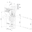 LOCINOX Free Vinci Surface Mounted Mechanical Code Gate Lock