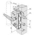 LOCINOX LCPX Surface Mounted Gate Lock