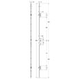 WINKHAUS STC-UG 24mm Radius Faceplate Single Spindle - 2 Hooks U-Rail