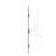 INGENIOUS 1011 Lever Operated Latch & Hookbolt - 2 Hook 4 Roller