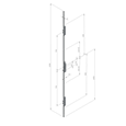 INGENIOUS 1014 Lever Operated Latch & Hookbolt - 4 Hook 4 Roller