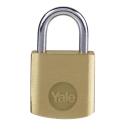 YALE Y110B Brass Open Shackle Padlock