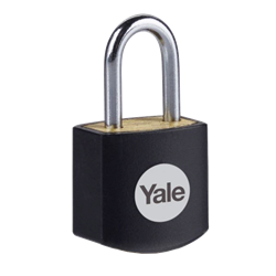 YALE Y110JB Brass Open Shackle Padlock - Pack of 4