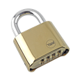 YALE Y126 50mm Brass Combination Padlock