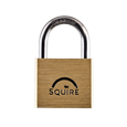 SQUIRE Lion Brass Open Shackle Padlock with Stainless Steel Shackle